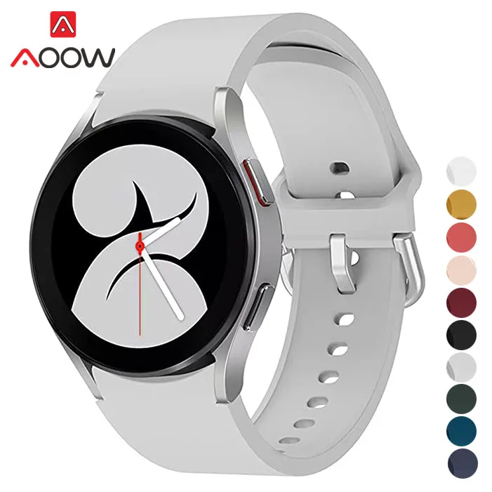 

Ремешок силиконовый для Samsung Galaxy Watch 4 40 мм 44 мм, спортивный сменный Браслет для наручных часов 4 Classic 42 мм 46 мм для мужчин и женщин