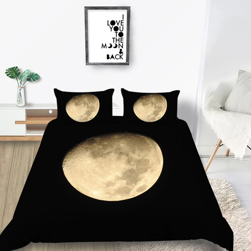 Комплект постельного белья Devil's Eye мягкий модный крутой с 3D рисунком туманности