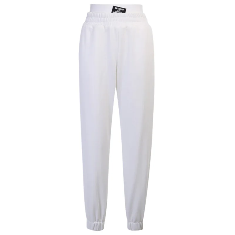 

InsDoit Streetwear Casual White Harem Pants Harajuku Letter Print High Waist Pants Women Autumn Homeware Sport SweatPant