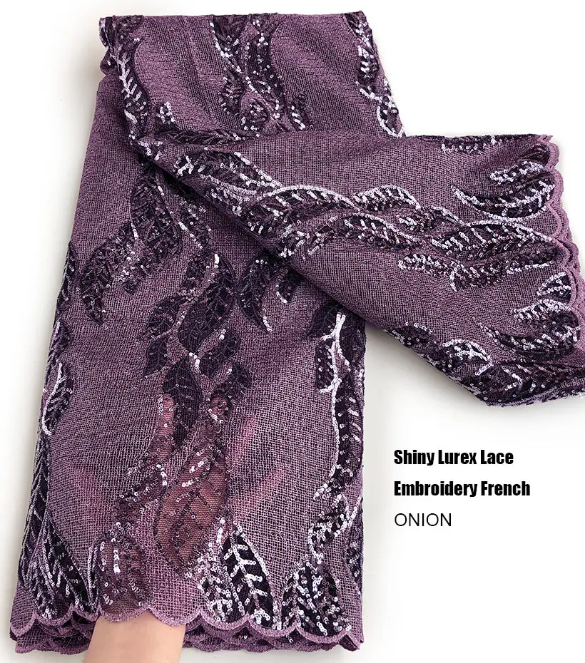 5 ярдов классическая французская кружевная блестящая сетчатая ткань с