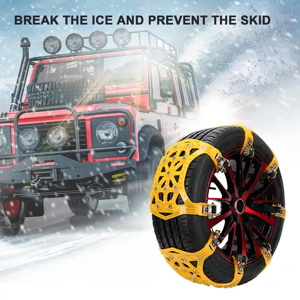 

Snow Chains Car Anti Slip Snow Tire Chains Car Tyre Winter Roadway Safety Tire Snow Adjustable Snap For Car And Trucks