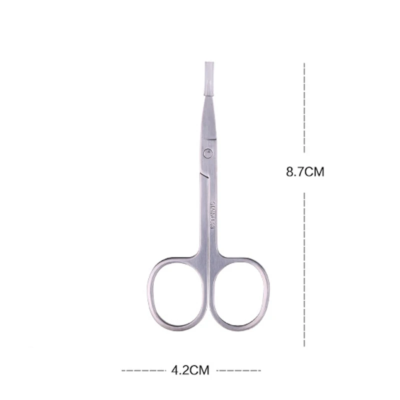 

Stainless Steel Nail Scissors Manicure Scissors Eyebrow Nose Hair Nail Art Cuticle Curved Scissors Makeup Nail Tool D159