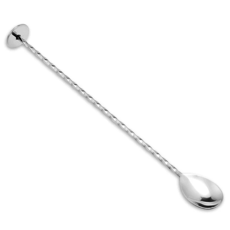 

1PCS Stainless Steel Cocktail Bar Spiral Pattern Drink Shaker Muddler Stirrer Twisted Mixing Spoon Kitchen Tableware Bar Tool