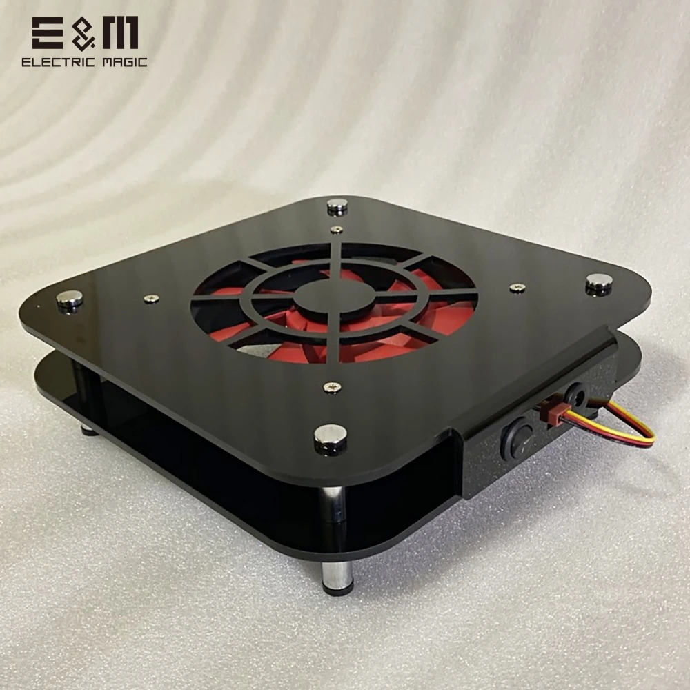 B 12cm Double-deck Охлаждающий вентилятор, основание для рассеивания тепла, Модифицированная рамка для Mac, мини Радиатор, разгон с 12 см, 14 см, PCCOOLER, бесшумный вентилятор, акриловое шасси - Цвет: B 12cm Double-deck