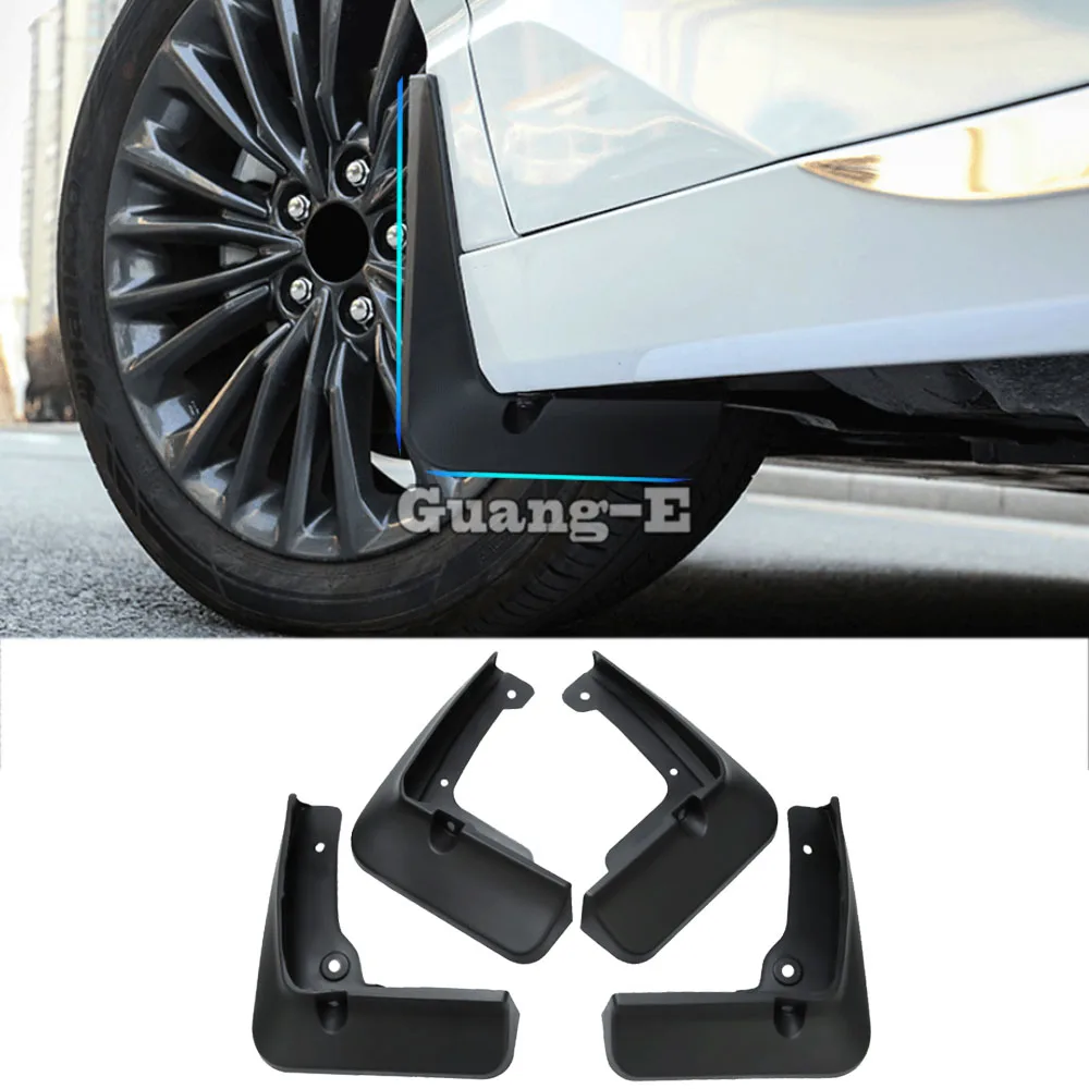 

For Toyota Avalon XX50 2018 2019 2020 car styling plastic fender soft mudguard protection flap splash mud guard frame 4pcs