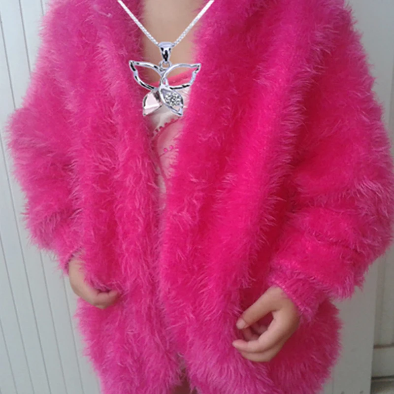 Длинная шерстяная норковая Коралловая толстая пряжа для вязания 50 г крючком