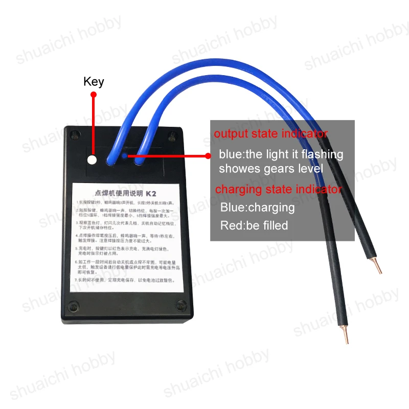 

1Set DIY 5 Gears Mini Spot Welding Machine Handheld 18650 Lipo Battery Nickel Sheet Soldering Welder Pen DC3.5 Charging Cable