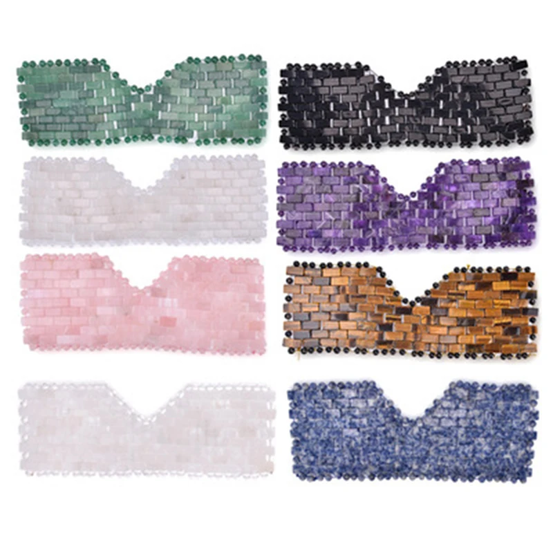 Маска для глаз из нефрита охлаждающая маска сна массажер лица Средство Для