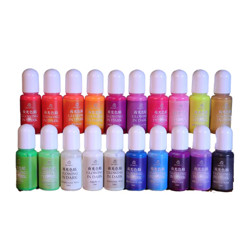 

Fluorescent Pigment Neon Pigments Luminous Paint Resin Dye UV Resin Coloring Epoxy Resin Pigment Glow under Black Light 20 Color
