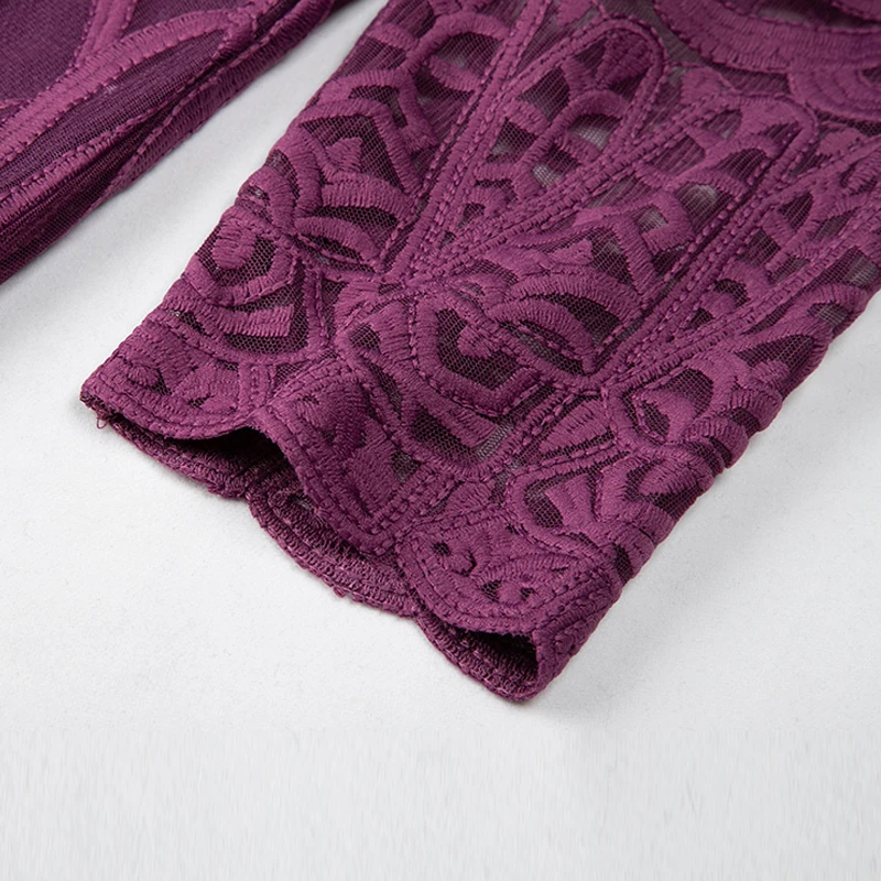 Осенне-зимнее винтажное рождественское фиолетовое платье TAOYIZHUAI с вышивкой для