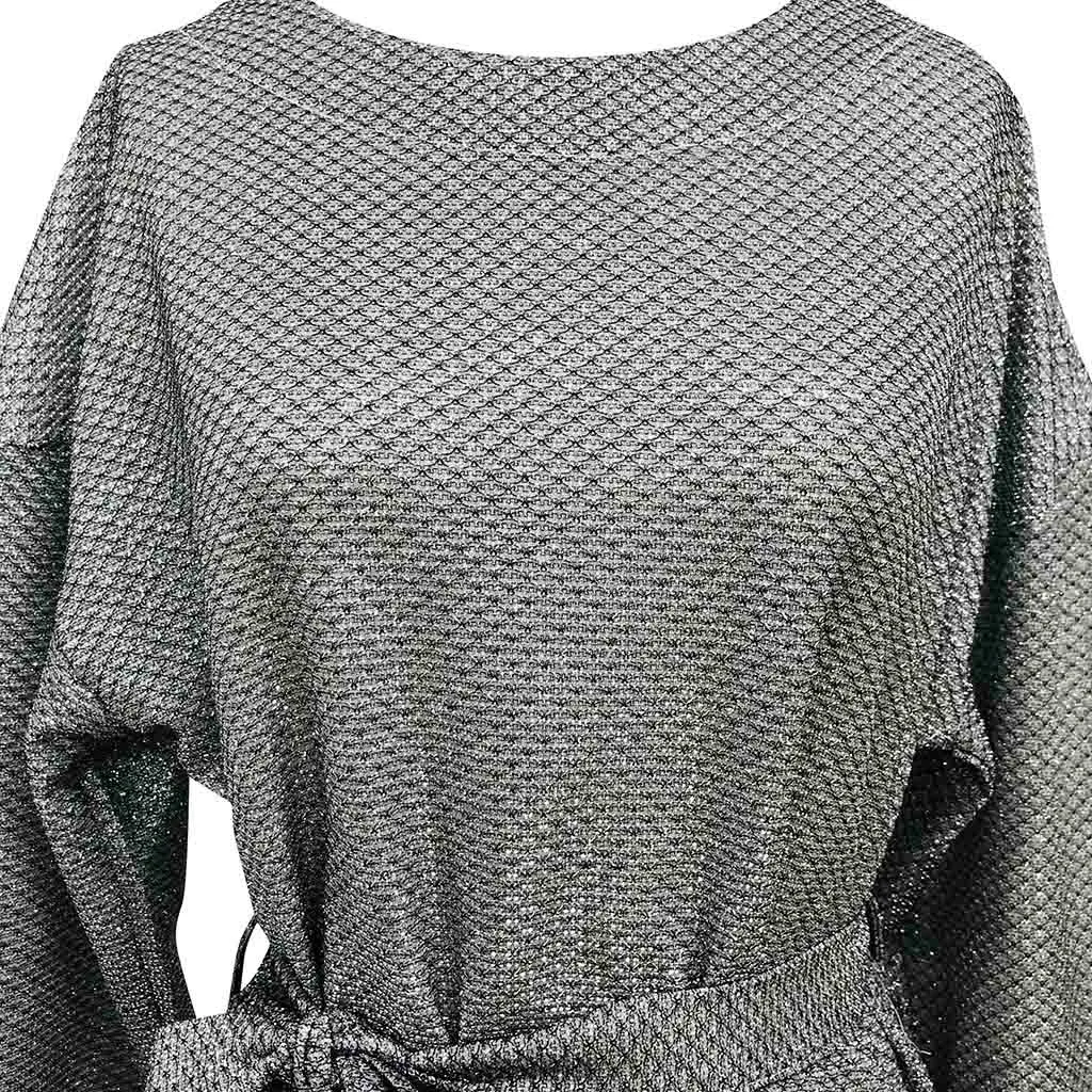 Женское платье с блестками блестящие вечерние мини-платья длинным рукавом и