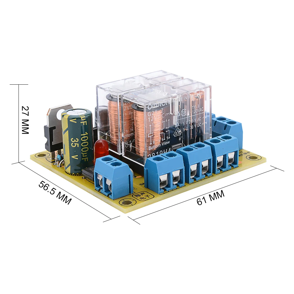 AIYIMA 2 1 каналов UPC1237 аудио динамик Защитная плата с регулятором напряжения LM7812 DIY
