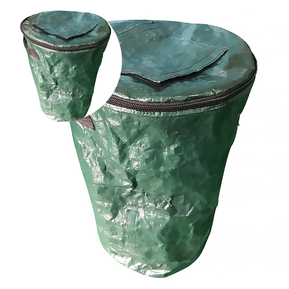 PE темно-зеленый мешок для компоста ферментация органических удобрений компост