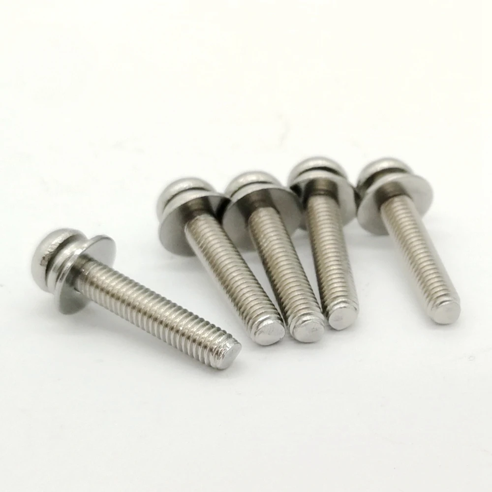 

Stainless Steel Round Head Torx three combination screw M2 M2.5 M3 SUS304 Six lobe Security head screws