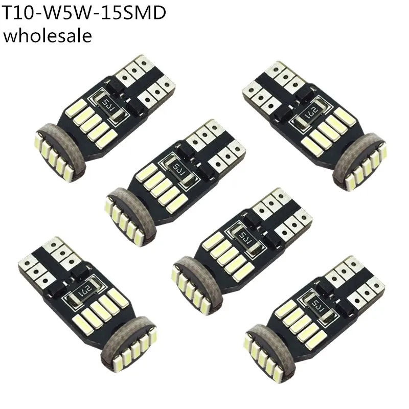 5 шт., Автомобильные светодиодные лампы t10 w5w 501 26 4014 SMD 12 В