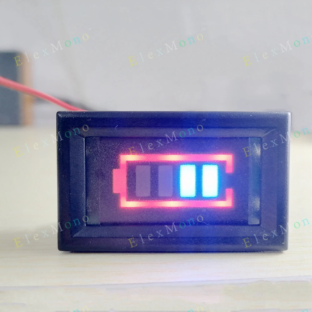 

Lead-Acid Battery Tester 6-60V All-In-One 12V 24V 36V 48V 60V Pb-A L-A Residue Power Level Checker LED Display ElexMono