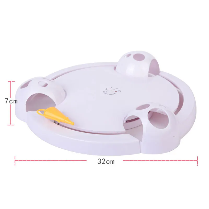 

Smart Electric Cat Toy Teasing Cat Stick Moving Mouse Spinning Turntable Cat Catching Mouse Donut Automatic Turntable Cat Toy