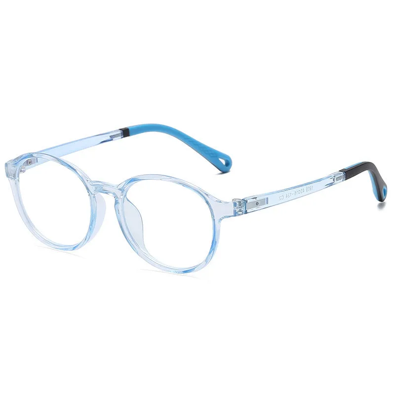 Elbru оптические очки детские силиконовые ретро круглые оправы для очков Детская