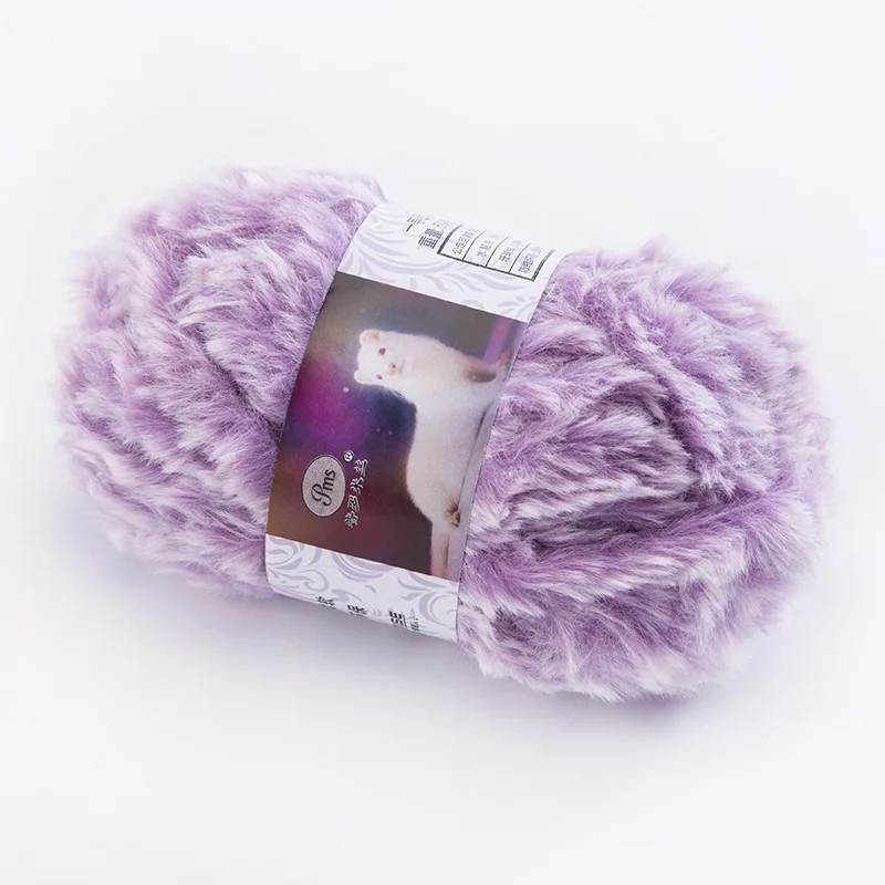 Мягкая удобная имитация норковой шерсти нитки модный материал для вязания