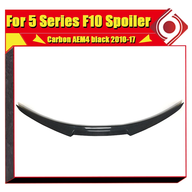 For BMW F10 duckbill tail True Carbon Trunk spoiler wing M4 style 5 Series 520i 525i 528i 535i Rear Diffuser 10-17 | Автомобили и