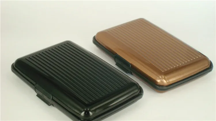 Anti Rfid Wallet Blocking Reader Lock Bank Card Holder Id Bank Card Case Protection Metal Credit NFC Holder Aluminium