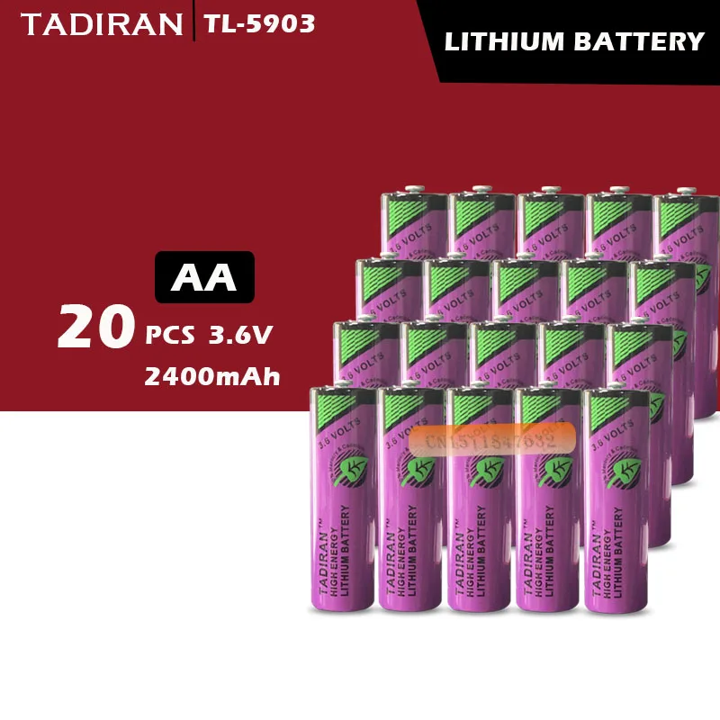 20 шт. Оригинальный Новый TADIRAN 14505 ER14500 3 6 В AA литиевая батарея ПЛК Бесплатная