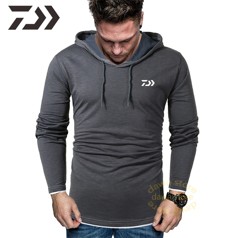 

2020 Daiwa Sweatshirt for Fishing Clothing Men Autumn Fishing Hoodie Patchwork Shirt Fishing Clothes Outdoor Casual Fishing Wear