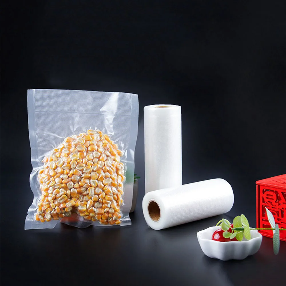 

Сумка для хранения пищевых продуктов, рулон кухонных аксессуаров, PE + PA, вакуумный пакет, мешки для хранения, может сохранить продукты свежим...