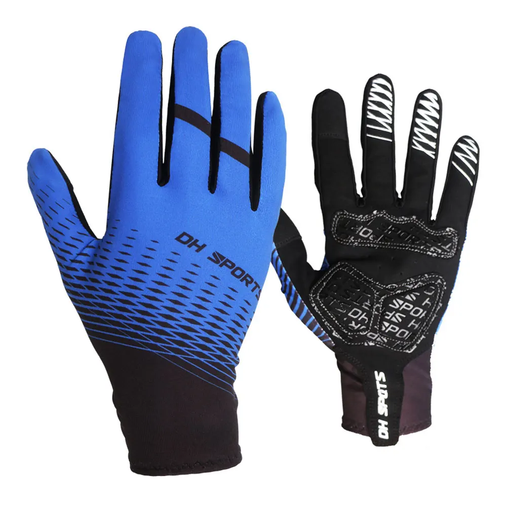 

1pair Shockproof Touch Screen Outdoor Anti Slip Racing Sports Full Finger Durable Cycling Gloves Accessories Gear Fashion Zipper