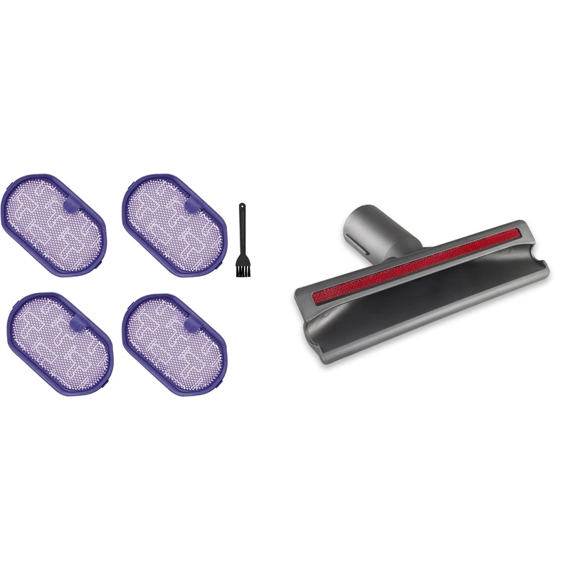 

Фильтр для Dyson DC30, 4 шт., фильтр Dyson DC44 + чистящие щетки и 1 насадка на всасывающую щетку для Dyson V7 V8 V10 V11