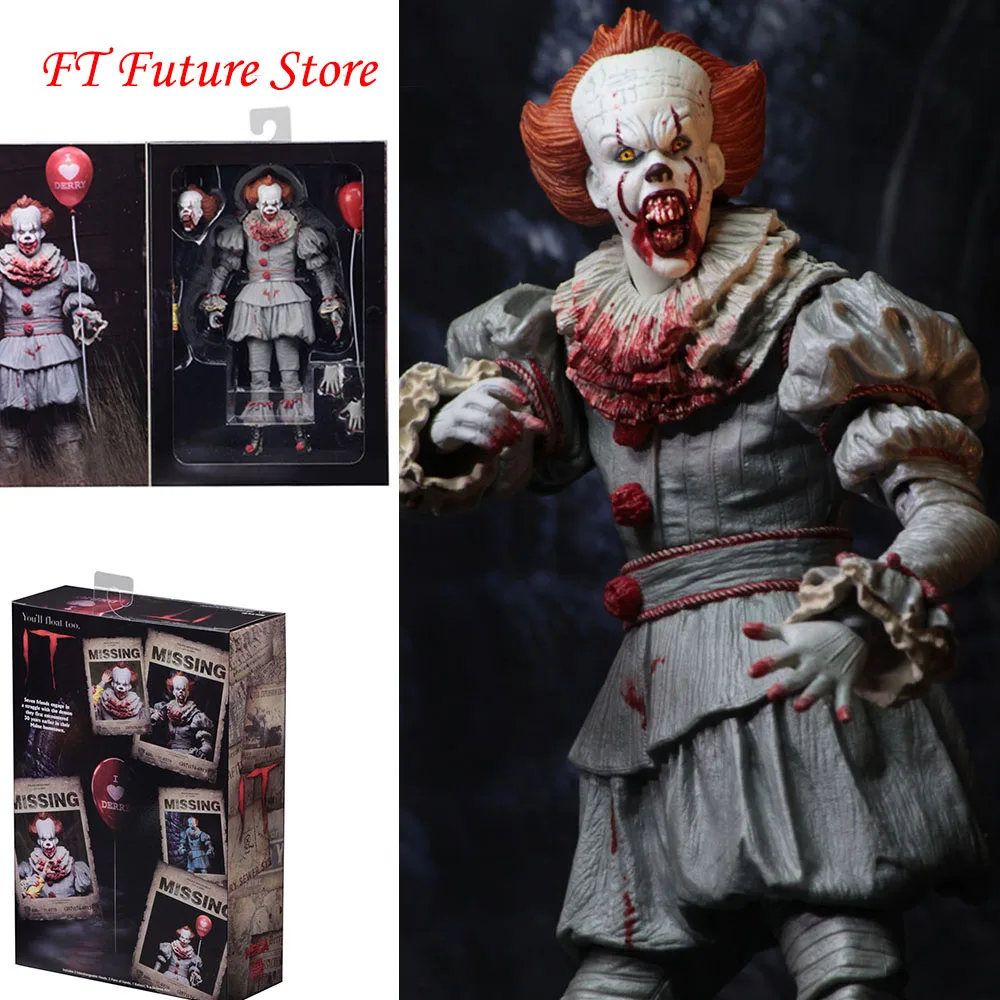 18 см ПВХ аниме фигурка Стивен Кинг это злой Джокер клоун Pennywise модель игрушки Ужасы для фанатов Коллекционные сувениры