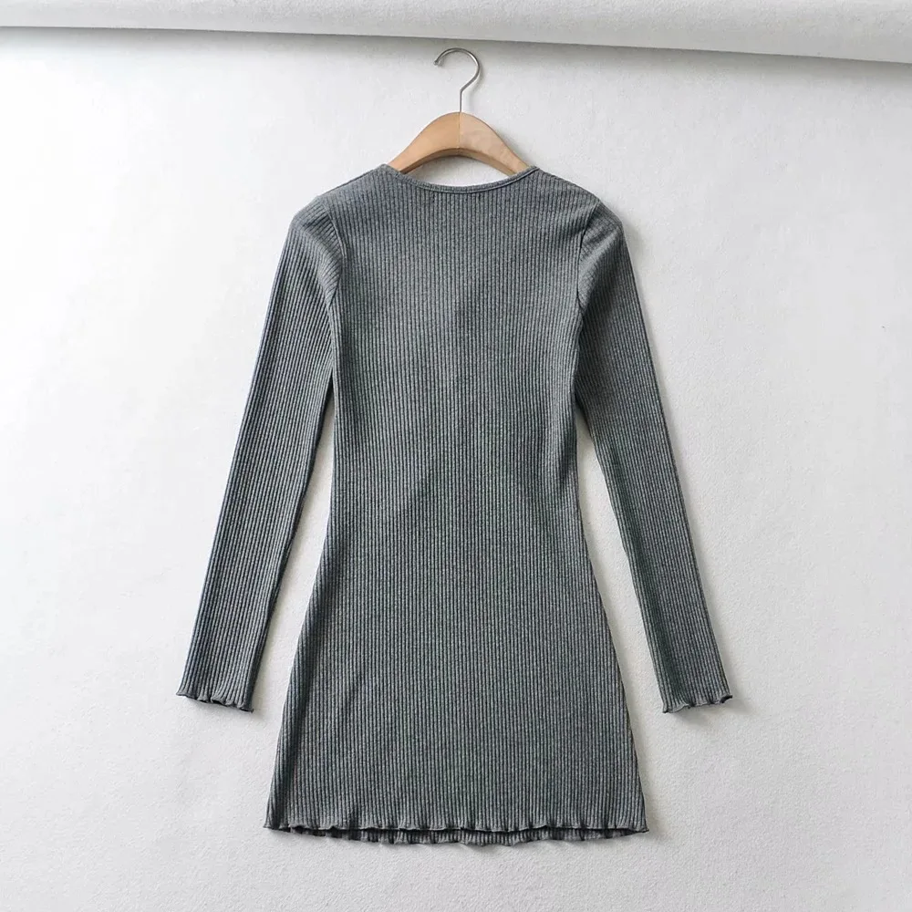 

Knitted dress new fashion pleated elastic high waist temperament sexy dress cotton tight high elastic knitted dress