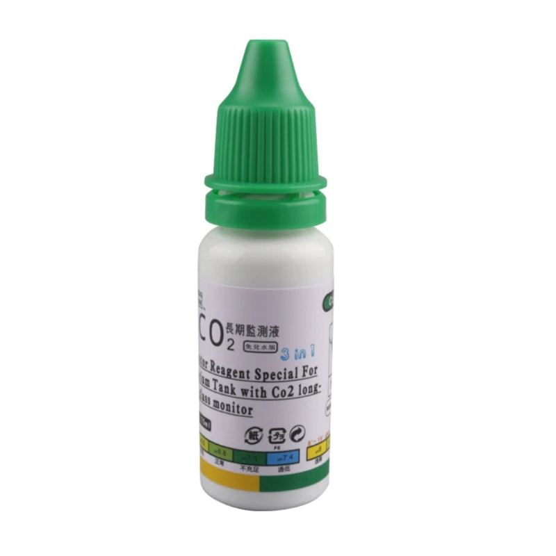 

15ml Aquarium CO2 Indicator Solution Monitor Fluid Glass Carbon Dioxide Checker