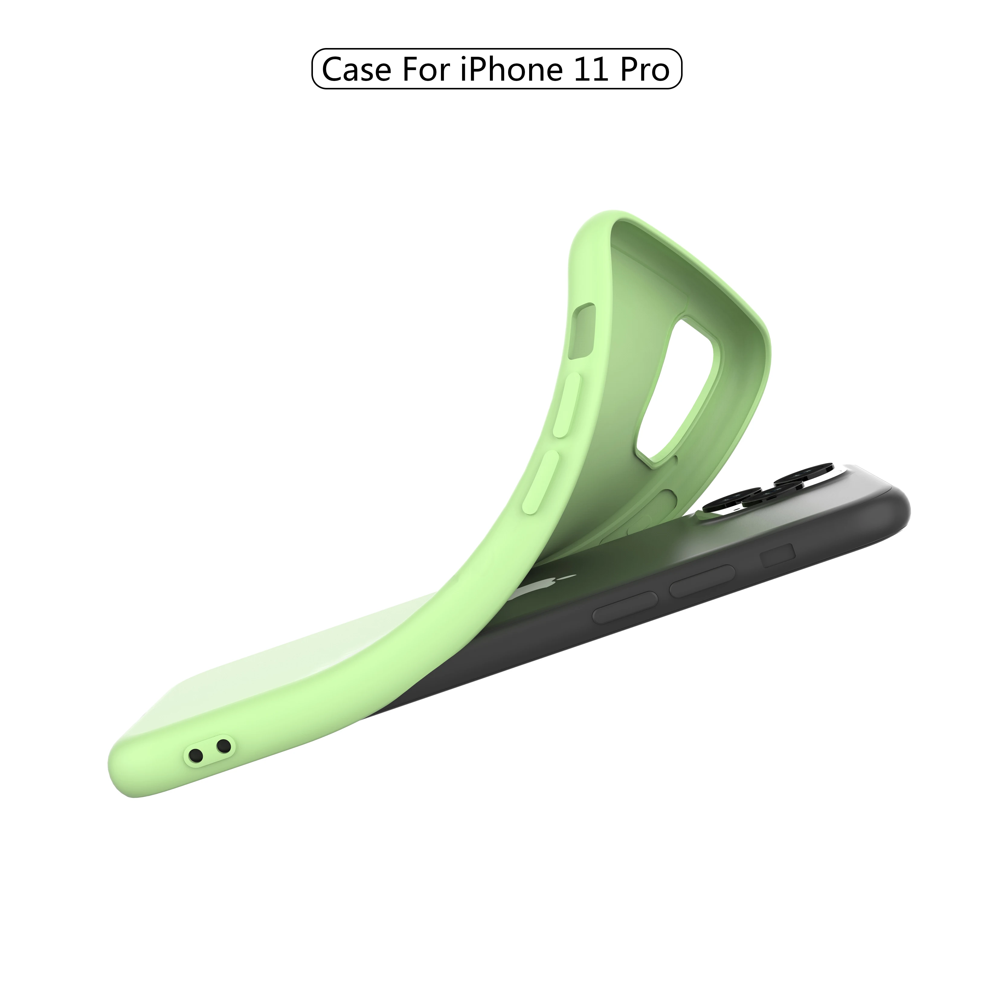 DATALAND liquid silicone phone case for iPhone11 MAX Pro 6 6S 7 8 Plus X XR XS Max smart soft silicon cases back cover Shell |