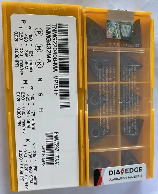 

TNMG220408-MA VP15TF Milling 100% Original High Quality Knives For Cutting Non-ferrous Metals