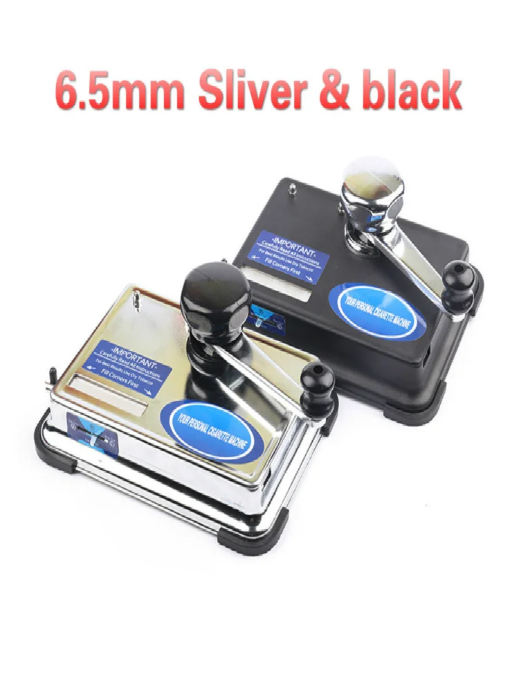

Rainbow Color 6.5mm Slim Tobacco Rolling Machine Herb Injector Wrapping Tools DIY Stainless Steel Manual Smoke Roller