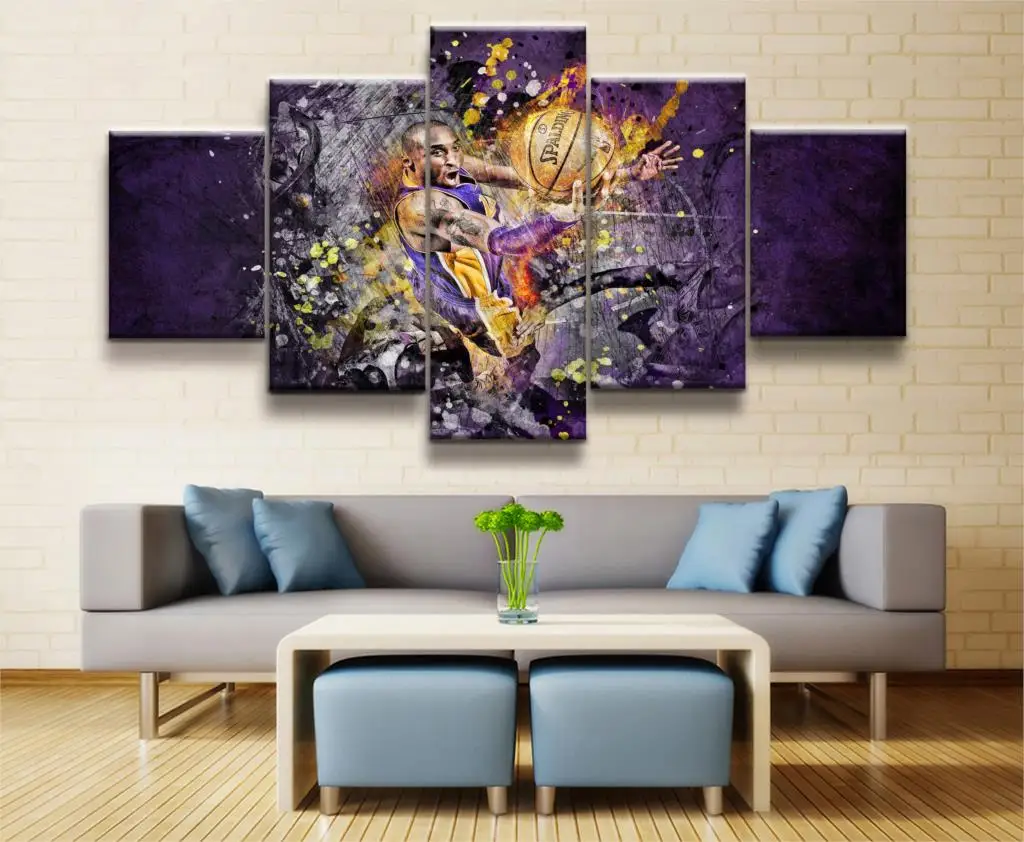 Картины на холсте Спорт Баскетбол НБА Jordan James Kobe Curry Ross 10 Art Framework домашний Декор 5