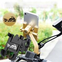universal aluminum alloy motorcycle handlebar phone holder stand mount for benelli trk 502 502x bj500 leoncino 500 accessories