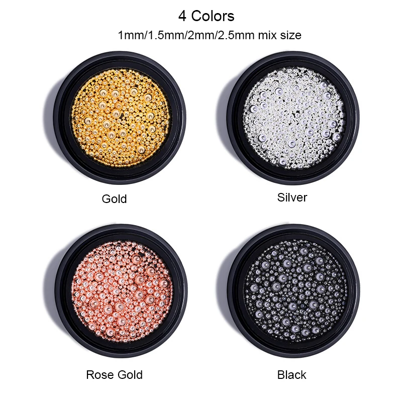 1 коробка мини икра металлические гвозди бусины Нержавеющая сталь гвоздь для