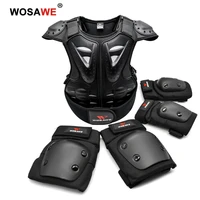 wosawe kids protective gear set motorcycle bike armor vest knee elbow pads roller skates skateboard safety chest back protector