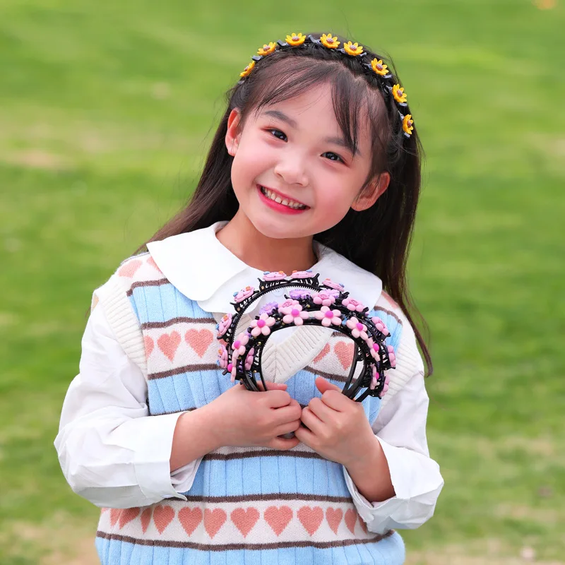 Non-Slip Алиса в стране и повязка на голову с жемчужиной детей из шерсти животного