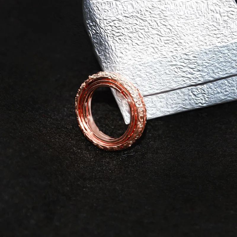 Rose Gold Silver Astronomical Ring for men women metal ball Creative Complex Rotating Cosmic Finger mood ring men fashion jewelry gifts - Цвет основного камня: Rose Gold