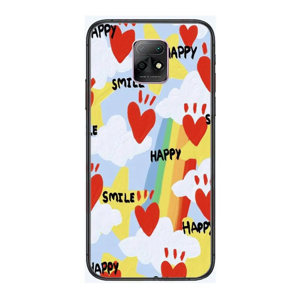 

Exquisite Cute Phone Case For XiaoMi Redmi 10X 9 8 7 6 5 A Pro S2 K20 T 5G Y1 Anime Black Cover Silicone Back Pretty
