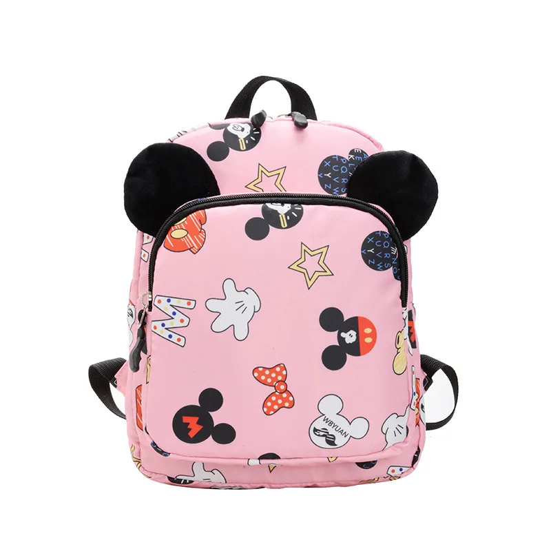 

Disney Cartoon Cute Children Backpack 2021 New 3-6 Year Old Male and Female Baby Nylon Backpack Kindergarten School Bag