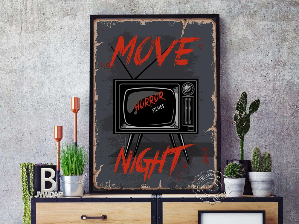 Коллекция фильмов в ретро-стиле попкорн-проектор художественные принты