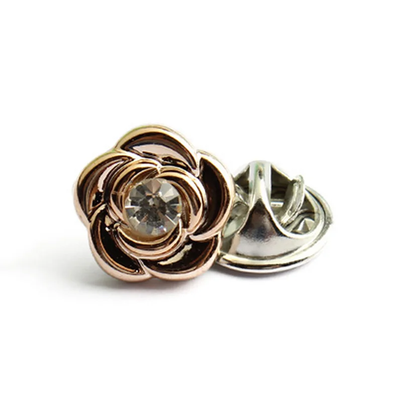 10pcs Button Brooch Set Imitation Pearl Rhinestones Pin Coat Clothes Accessories Gift Prevent Exposure Brooches For Women | Украшения и