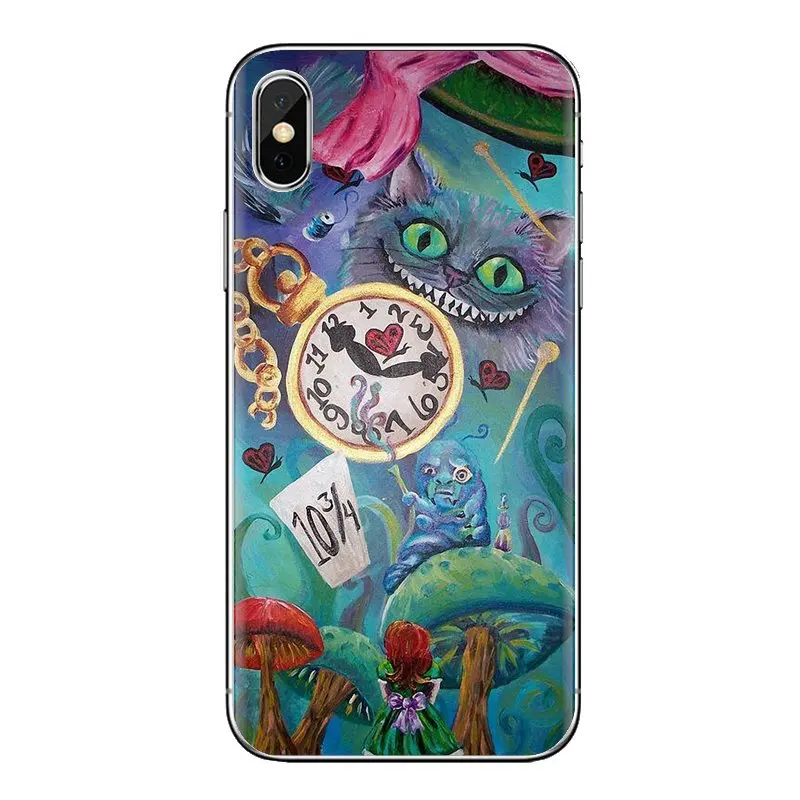 For Xiaomi Mi3 Samsung A10 A30 A40 A50 A60 A70 Galaxy S2 Note 2 Grand Core Prime Transparent Soft Shell Case Alice in Wonderland |