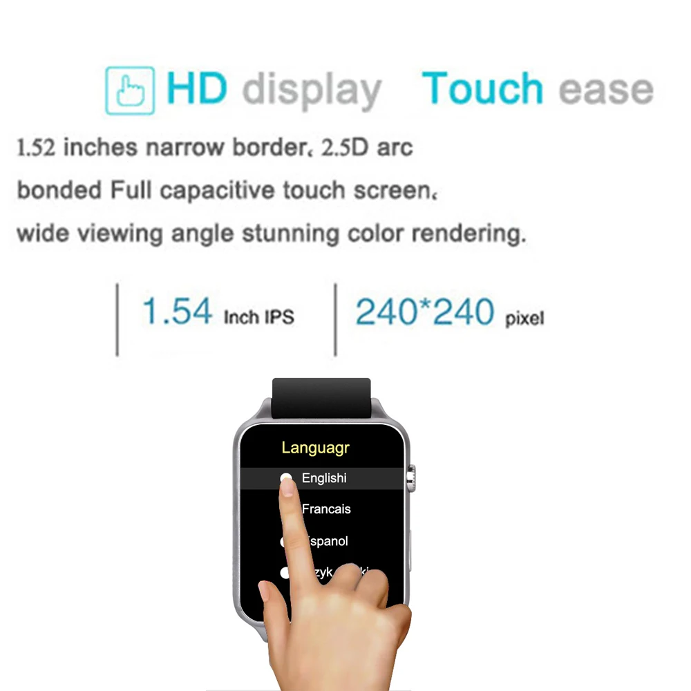 Kaimorui GT88 Смарт часы Android Шагомер трекер сердечного ритма освещение спортивные