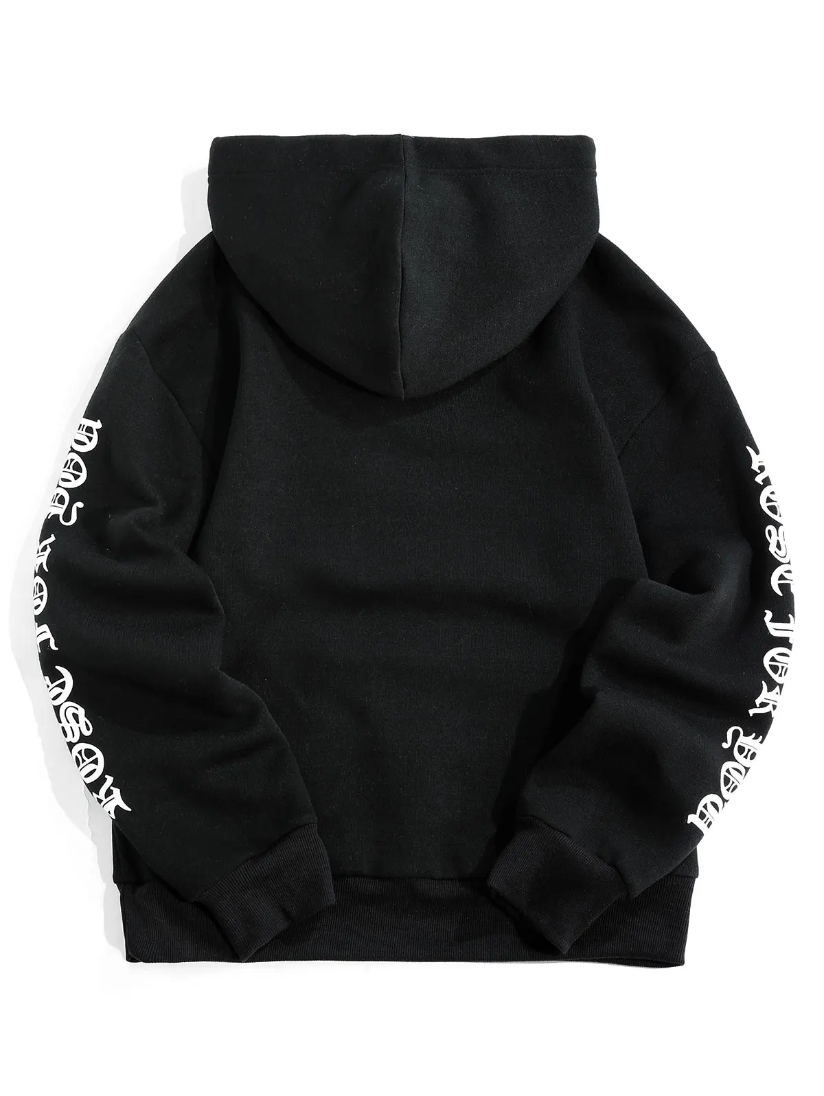 ZAFUL/Осенняя теплая толстовка с принтом букв и розами заниженным плечом передним