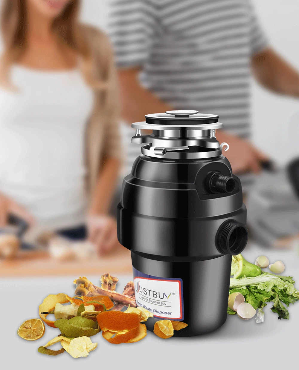 1200W Мусора Процессора удаление Дробилка Измельчитель пищевых отходов из